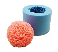Allforhome DIY Stereo Rose Silicone Handmade Soap Moulds Candle DIY Mold
