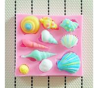 Allforhome Food Grade Silicone Chocolate/Fondant/Gum Paste Mould for Cake Decorations Shells Design