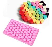 Allforhome Mini Heart Silicone Mold for Soap Embeddables Chocolate Candy Cake Decoration Ice Tray Cube DIY Moulds