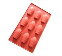 Allforhome Non Stick 9 Cavity French Madeleine Silicone Cake Tin shell chololate cookie mould candy mold ice cube tray