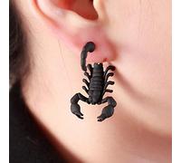 AllForYou 1 Pair 3D Scorpion Stud Earrings Boucle Oreille Vintage Strange Things Cool Mens Earrings Oorbellen