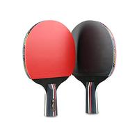 AllForYou Carbon Table Tennis Racket Set Lightweight Powerful Ping Pong Paddle Bat with Good Control