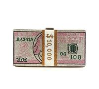 AllForYou Creative Fashion New Money Clutch Rhinestone Purse 10000 Dollars Stack Bags of Cash Evening Handbags Shoulder Wedding Dinner Bag