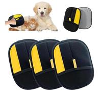 Allfound Pet Hair Removal Glove, All Found Electrostatic Pet Hair Remover Glove, Reusable Double-Sided Grooming Gloves for Cat and Dog (3 pc)