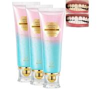 Allfound Radiant Whitening Toothpaste, Hydroxyapatite Enamel Repair & Niacinamide Stain Removal, Fluoride-Free Formulated for Sensitive Teeth, Deep Cleaning Fresh Breath with Natural Mint (3PCS)