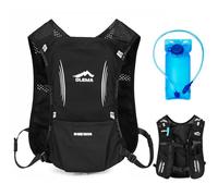 ALLFYL Lightweight Hydration Vest 5L - Adjustable Men Women Running Backpack Vest for Trail Running, Hiking, Cycling & Marathons - Includes 2L Leakproof Water Bladder