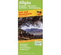 Allgäu, Kempten - Upperstdorf, Sonthofen - Bad Hindelang: Rad- und Wanderkarte mit Ausflugszielen, Einkehr- & Freizeittipps, wetterfest, reissfest, abwischbar, GPS-genau. 1:50000