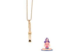 ALLGAYER Breathing Necklace for Anxiety,Meditation accessories,Breathing necklace, Portable Relaxation Devices for Stress Relief,Portable Stress Relief for Yoga,Anxiety,Focus (Rose Gold, count, 1)