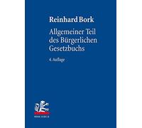 Allgemeiner Teil Des Burgerlichen Gesetzbuchs (, Bork.