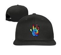 ALLHA Grateful Dead Jerry Hand Sun Hat Flat-Along Cap White
