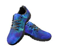 Allhaitong Mens Sneakers Aurora Print Tennis Walking Gym Workout Athletic Comfortable Non-Slip Fashion Sneakers Durable Casual Shoes