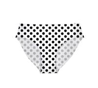Allhaitong Polka Dot White Bottom Print Women's Underwear Cool Seamless Breathable Lightweight Solid Color Sexy Cute Stretch Briefs Hipster