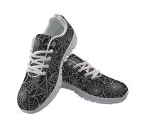 Allhaitong Womens Shoes Running Sneakers Spider Web Print Comfortable Lightweight Athletic Sneakers for Jogging Gym Tennis Non-Slip Shoes