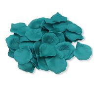AllHeartDesires Teal Turquoise Blue Rose Flower Petals Beach Wedding Confetti Dinner Party Table Flower Girl Scatter Petals Anniversary Romantic Night Decoration (1,000)