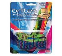 Alliance Rubber 07875 Brites 4-Way Non-Latex Rubber Bands, 8-1/2", 3 Pack, Blue, Orange, and Lime Green