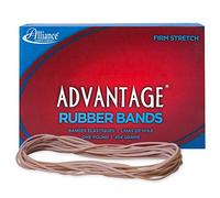 Alliance Rubber 26255 Advantage Rubber Bands Size #117A, 1 lb Box Contains Approx. 400 Bands (7" x 1/16", Natural Crepe),Beige