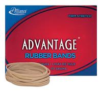 "Alliance Rubber 26339 Advantage Rubber Bands Size #33, 1/4 lb Box Contains Approx. 150 Bands (3 1/2"" x 1/8"", Natural Crepe)", Beige