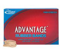 Alliance Rubber 26625 Advantage Rubber Bands Size #62, 1 lb Box Contains Approx. 450 Bands (2 1/2" x 1/4", Natural Crepe)