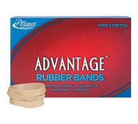Alliance Rubber 26845 Advantage Rubber Bands Size #84, 1 lb Box Contains Approx. 150 Bands (3 1/2" x 1/2", Natural Crepe), Beige