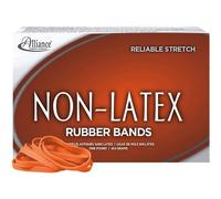 Alliance Rubber 37646#64 Non-Latex Rubber Bands, 1 lb box contains approx. 380 bands (3 1/2" x 1/4", Orange)