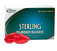 Alliance Rubber 94645 Sterling Rubber Bands Size #64, 1 lb Box Contains Approx. 380 Bands (3 1/2" x 1/4", Red)