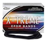 Alliance X-treme File Bands - Long Lasting 7 x 1/8 Inches Black EPDM Non-Latex Archival File Bands - 1 Pound Box (Approx 200 Pieces)