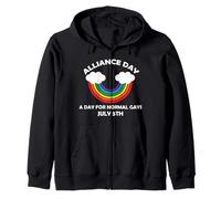 #Allianceday New Day If You Are A Normal Gay Alliance Day Zip Hoodie