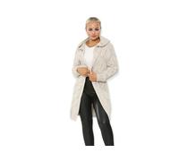 ALLIE-BUCHA Women Ladies Plain Cardigans Cable Knitted Oversized Longlength Baggy Casual Hooded Chunky Warm Jumpers Top Cape (Stone, Extra Large)