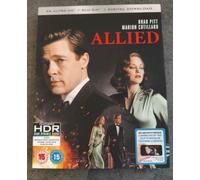 ALLIED 4K + BLU RAY BRAND NEW SEALED UK RELEASE WITH SLIPCOVER