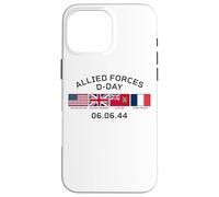 Allied Forces D-Day June 6, 1944 Black Lettering Case for iPhone 16 Pro Max