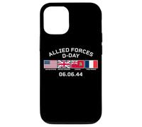 Allied Forces D-Day June 6, 1944 White Lettering Case for iPhone 12/12 Pro
