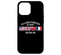 Allied Forces D-Day June 6, 1944 White Lettering Case for iPhone 12 Pro Max