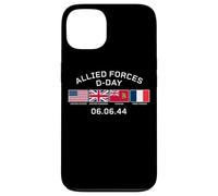 Allied Forces D-Day June 6, 1944 White Lettering Case for iPhone 13