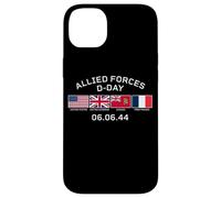 Allied Forces D-Day June 6, 1944 White Lettering Case for iPhone 14 Plus