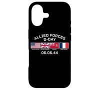 Allied Forces D-Day June 6, 1944 White Lettering Case for iPhone 17