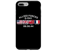 Allied Forces D-Day June 6, 1944 White Lettering Case for iPhone 7 Plus/8 Plus
