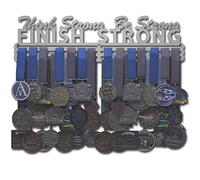 Allied Medal Hangers - Think Strong, Be Strong, Finish Strong (18" wide with 3 hang bars)