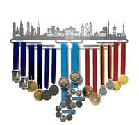 Allied Medal Hangers - World Marathon Majors Sydney (Cityscape) (24" Wide with 8 Hang Bars) - Medal Hanger Holder Display Rack