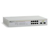 Allied Telesis 8-port 10/100/1000T Websmart Switch with 2 SFP Combo Ports