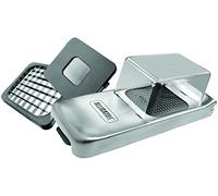 ALLIGATOR 3094 Multifunctional Stainless Steel Chopper with Collector Tray - Vegetable Cutter - Onion Cutter - Chip Cutter - 3 Interchangeable Blades - 3 x 3 mm, 6 x 6 mm and 12 x 12 mm - BPA Free