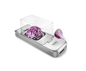 ALLIGATOR 3094 Multifunctional Stainless Steel Chopper with Collector Tray - Vegetable Cutter - Onion Cutter - Chip Cutter - 3 Interchangeable Blades - 3 x 3 mm, 6 x 6 mm and 12 x 12 mm - BPA Free