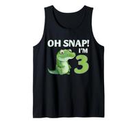 Alligator 3rd Birthday Reptile Party Humor Kids Oh Snap Tank Top