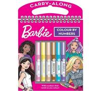 Alligator Barbie Colour by Numbers Set - Magical Vanishing Numbers, 6 Vibrant Pens, Perfect for Creative Barbie Fans!