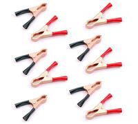 Alligator Clips,10 PCS Car Battery Alligator Clips Battery Back Clip Car Battery Clip Crocodile Clips Crocodile Clip Connector Essential Powering Accessory for Vehicles Campers Boats