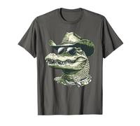 Alligator Cowboy Hat Gator Crocodile Reptile Lover Funny T-Shirt
