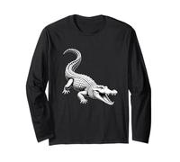 Alligator Crocodile Gator Bayou Swamp Wildlife Predator Long Sleeve T-Shirt
