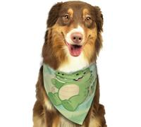 Alligator Dog Bandanas Adjustable Kerchief Triangle Bibs Scarf Washable Soft Pet Bandanas for Medium Large Puppy Cats Pet Costume Accessories Decoration