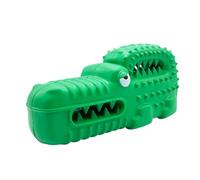 Alligator Dog Toy CrocodileShapeSoundingCleanToothTeethingRelief