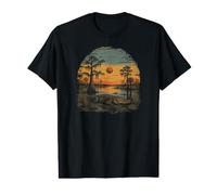 Alligator Everglades Swamp Cypress Lake Florida Gulf Value Graphic T-Shirt