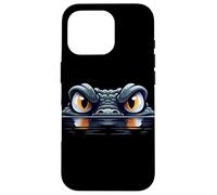 Alligator Eyes Cartoon for Wildlife and Animal Lovers Case for iPhone 16 Pro
